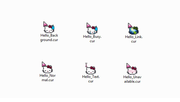 hello kitty鼠标指针