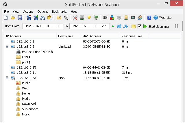 SoftPerfect Network Scanner