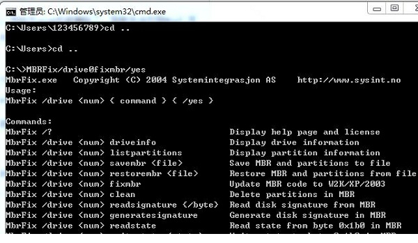 fixmbr