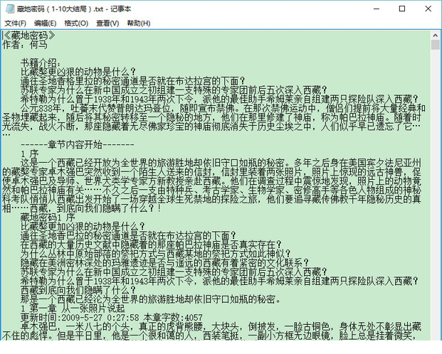 藏地密码全集txt