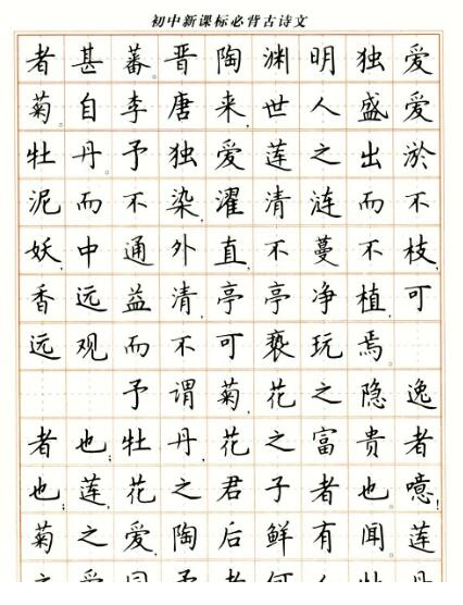 卢中南硬笔楷书字帖下载