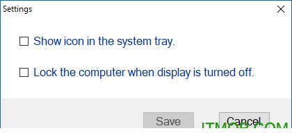 Turn off display