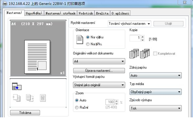 generic 22bw-1驱动