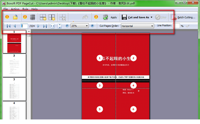 Boxoft PDF PageCut免费版