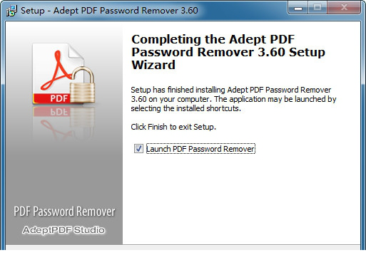 Adept PDF Password Remover安装教程