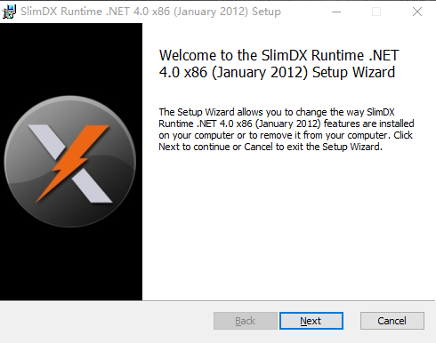 SlimDX Runtime .NET 4.0组件