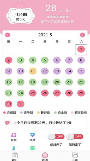 安全期排卵期计算经常用的软件下载