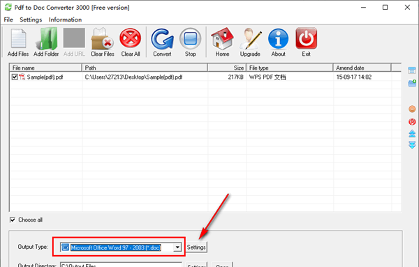 Pdf to Doc Converter 3000(PDF转Doc转换器)