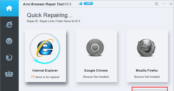 Anvi Browser Repair Tool(浏览器修复工具)