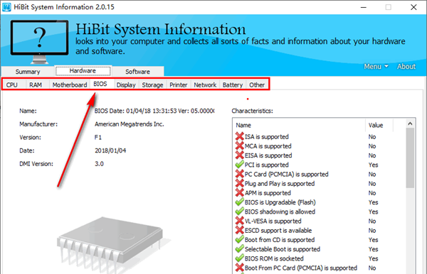 HiBit system information(系统硬件和软件信息采集软件)
