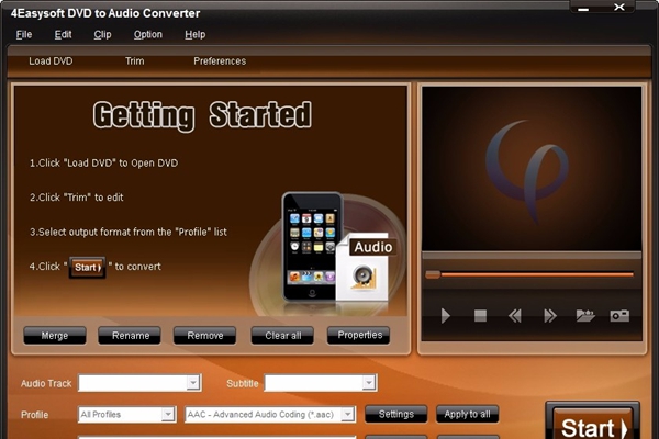 4Easysoft DVD to Audio Converter(DVD转音频转换器)
