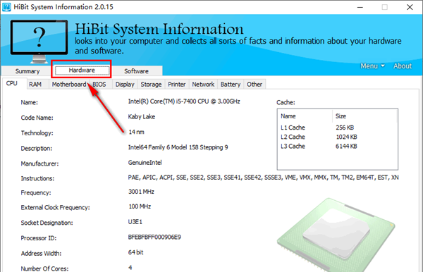 HiBit system information(系统硬件和软件信息采集软件)