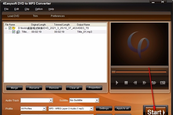 4Easysoft DVD to MP3 Converter(DVD转MP3转换器)