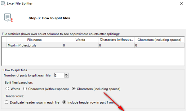 Excel File Splitter(Excel文件分割器)
