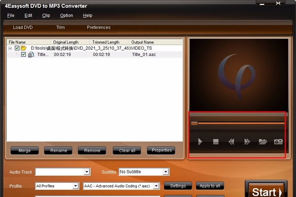 4Easysoft DVD to MP3 Converter(DVD转MP3转换器)