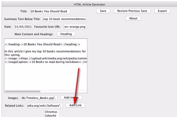 HTML Article Generator(文章生成工具)