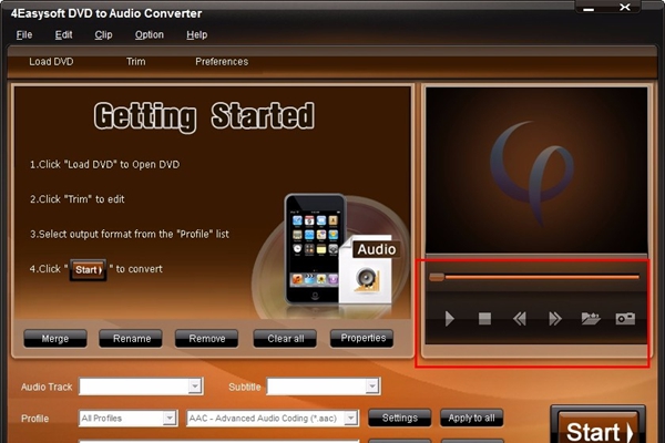 4Easysoft DVD to Audio Converter(DVD转音频转换器)