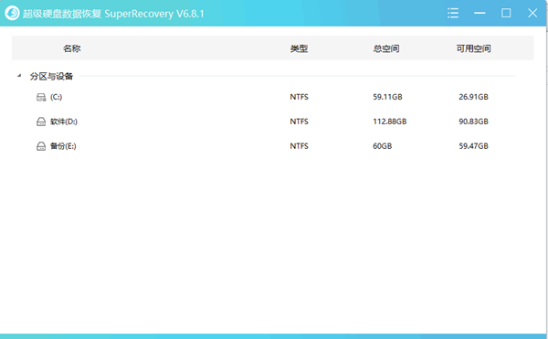 超级硬盘数据恢复(SuperRecovery)