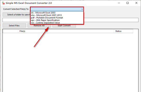 Simple MS Excel Document Converter(简单Excel文档转换器)