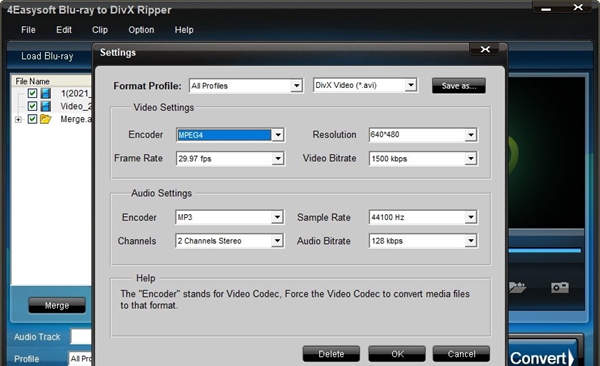 4Easysoft Blu-ray to DivX Ripper(视频转换器)