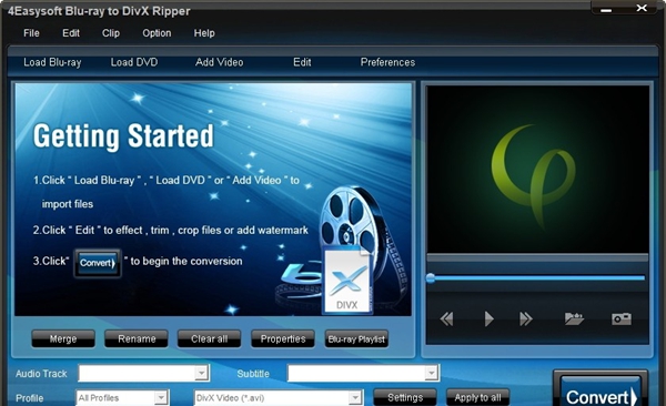 4Easysoft Blu-ray to DivX Ripper(视频转换器)