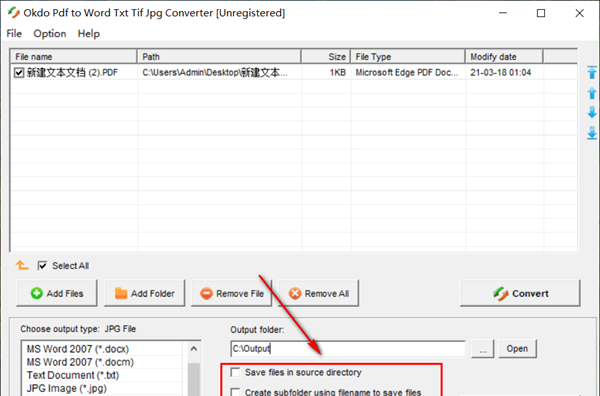 Okdo pdf to Word Txt Tif Jpg Converter(PDF转Word Txt Tif Jpg软件)