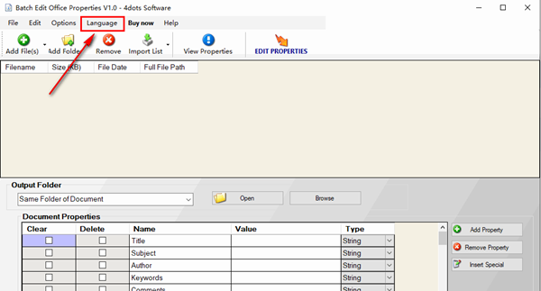 Batch Edit Office Properties(office属性编辑软件)