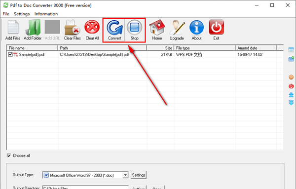 Pdf to Doc Converter 3000(PDF转Doc转换器)