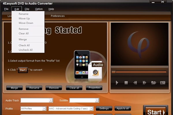 4Easysoft DVD to Audio Converter(DVD转音频转换器)
