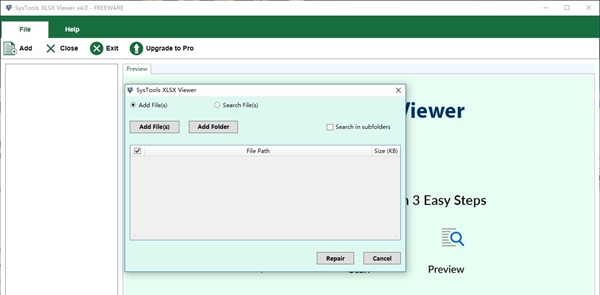 SysTools XLSX Viewer(Excel查看器)