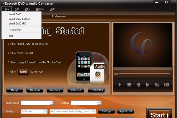 4Easysoft DVD to Audio Converter(DVD转音频转换器)