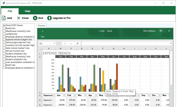 SysTools XLSX Viewer(Excel查看器)