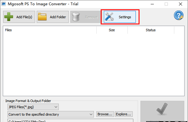 Mgosoft PS To Image Converter(ps转图片软件)