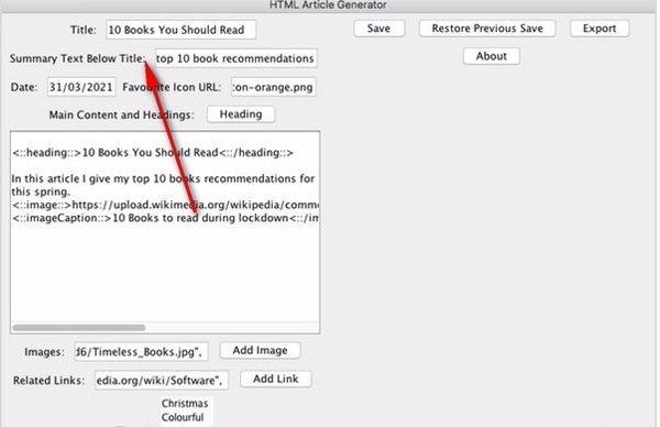 HTML Article Generator(文章生成工具)