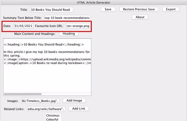 HTML Article Generator(文章生成工具)