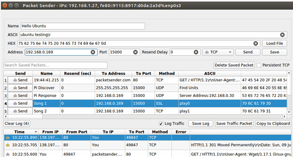Packet Sender(UDP/TCP网络测试工具)