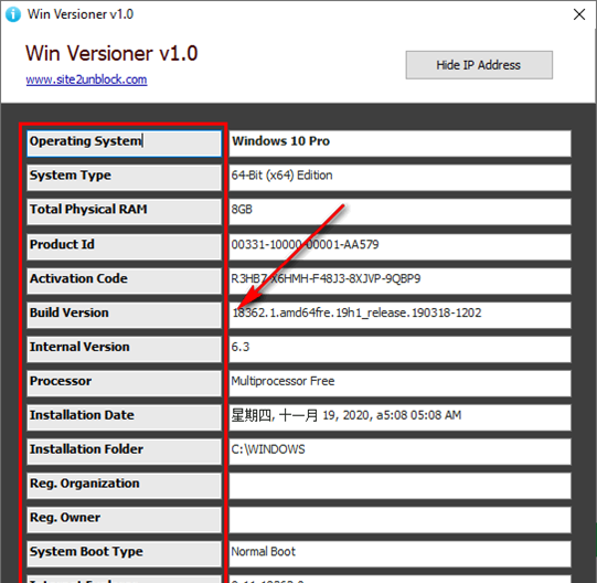 Win Versioner(系统信息检测工具)