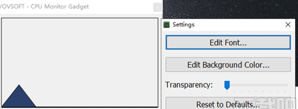 CPU Monitor Gadget(CPU监视器)