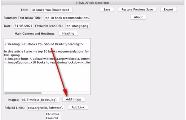 HTML Article Generator(文章生成工具)