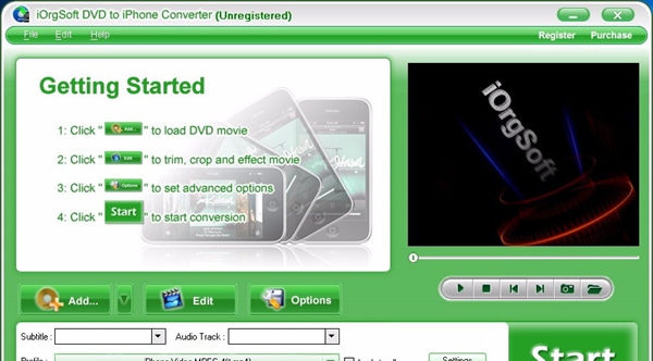 iOrgSoft DVD to iPhone Converter(DVD转iPhone转换器)