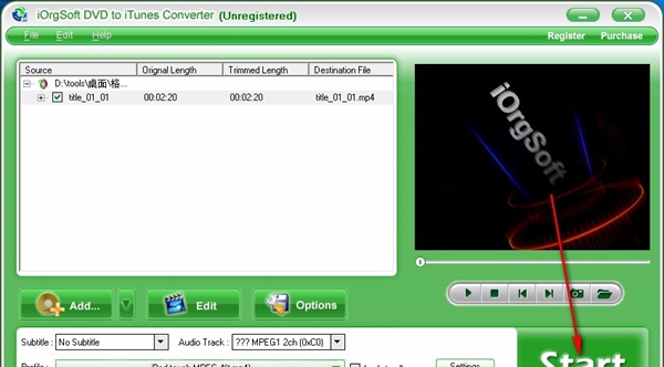 iOrgSoft DVD to iTunes Converter(DVD转iTunes转换器)