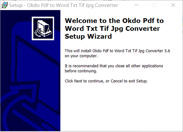 Okdo pdf to Word Txt Tif Jpg Converter(PDF转Word Txt Tif Jpg软件)