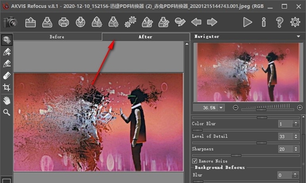 AKVIS Refocus(ps模糊照片变清晰滤镜)