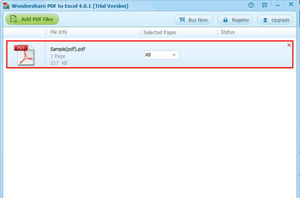wondershare pdf to excel(pdf转excel转换器)