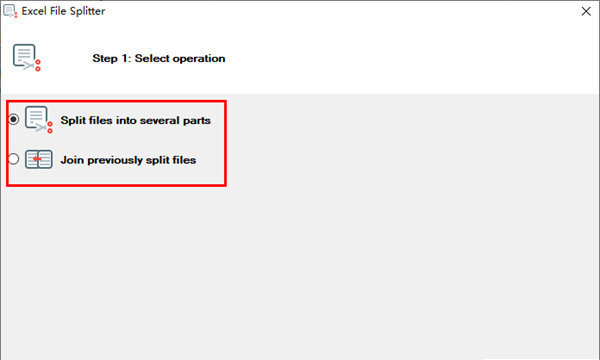 Excel File Splitter(Excel文件分割器)