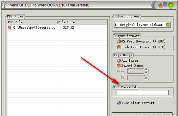 VeryPDF PDF to Word OCR Converter(PDF转Word软件)