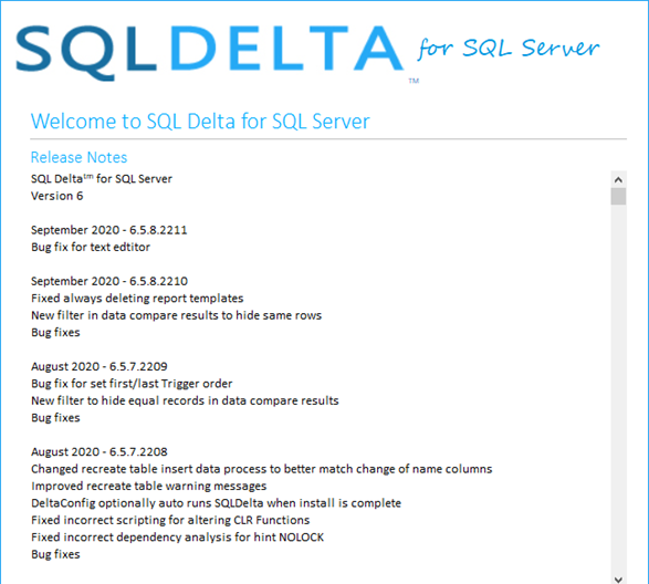 SQL Delta for SQL Server(数据库对比工具)