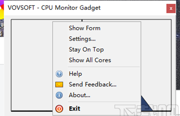 CPU Monitor Gadget(CPU监视器)