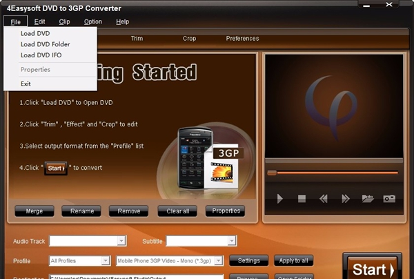 4Easysoft DVD to 3GP Converter(DVD转3GP转换器)