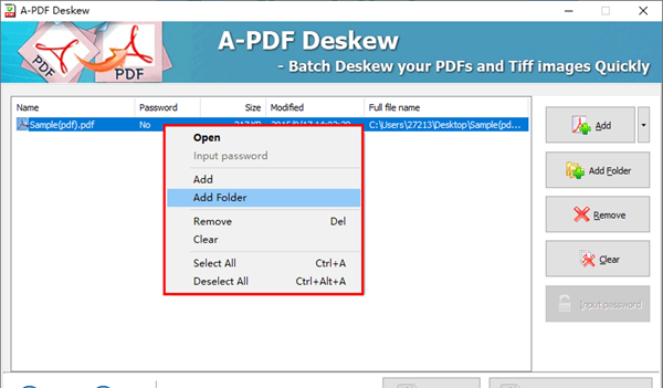 A-PDF Deskew(扫描图像倾斜校正软件)